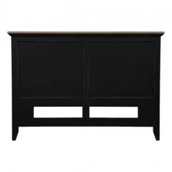 French Headboard in Black with Ash Top - Saigon
