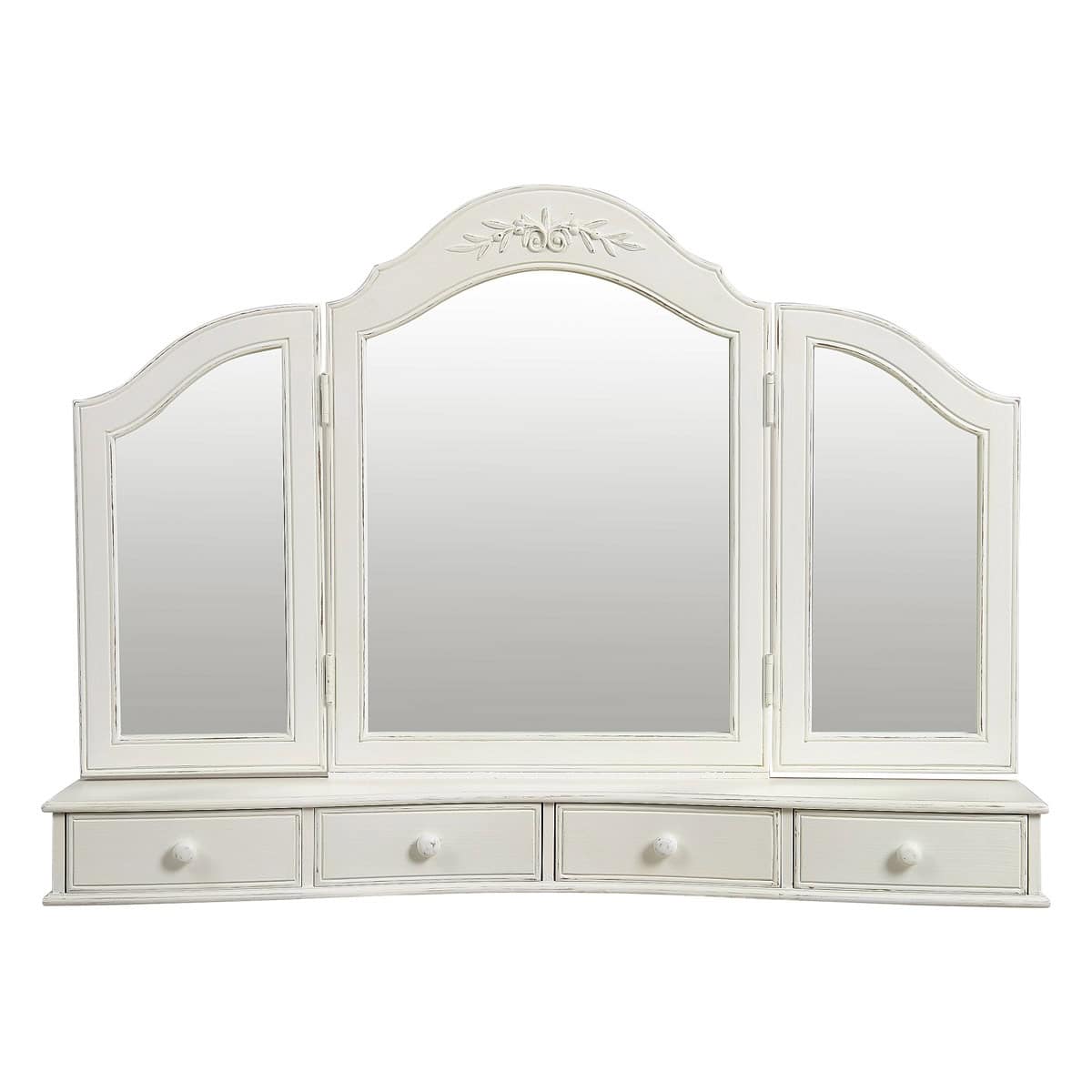 French Three Pane Vanity Mirror - Romance
