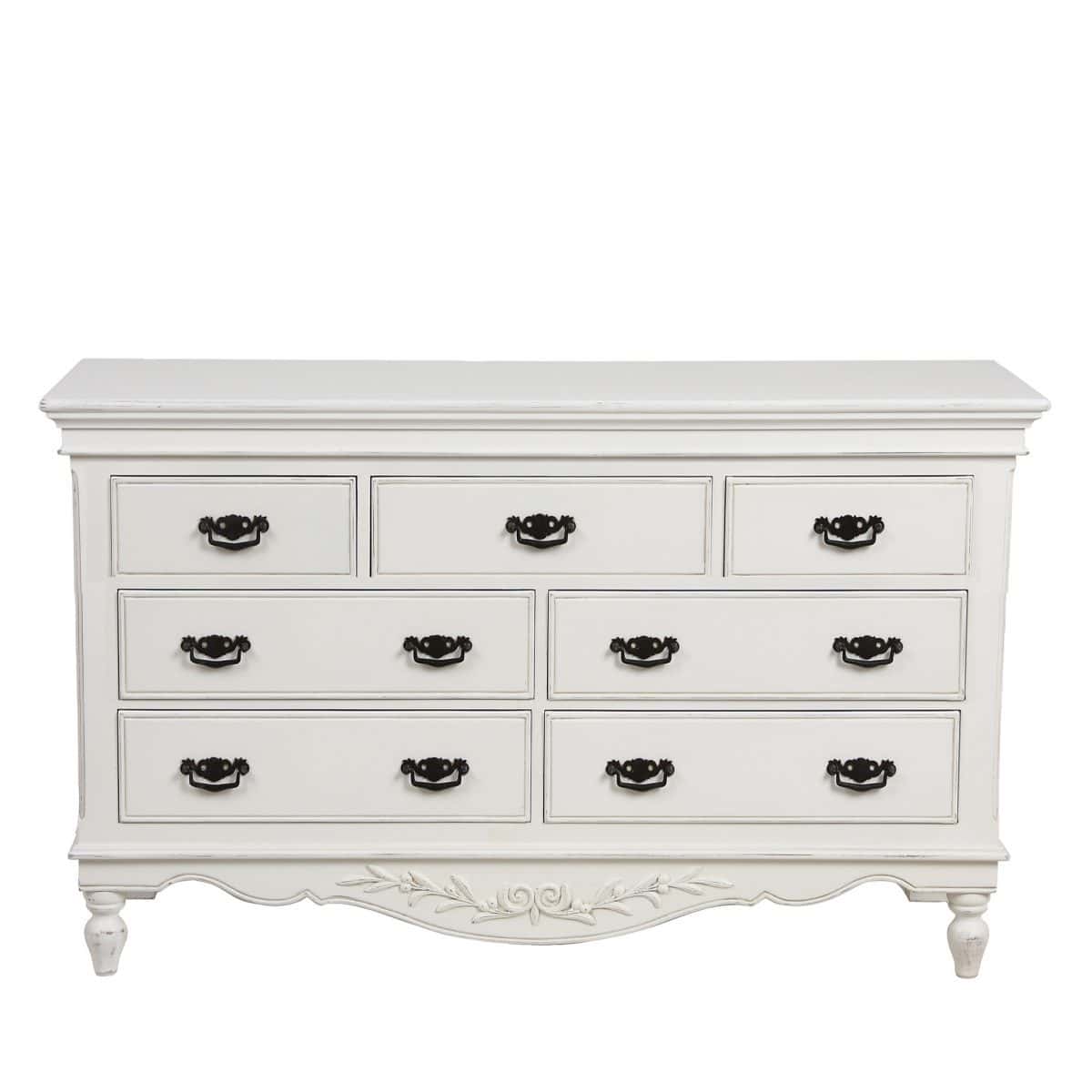 French Dresser with 7 Drawers, Large - Romance