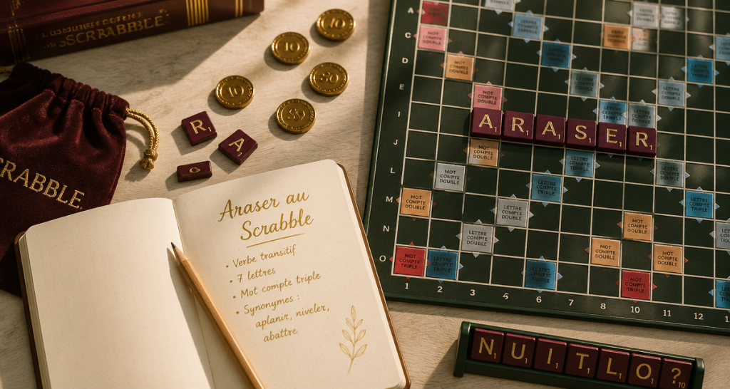Araser au Scrabble : 6 points garantis et astuces de placement