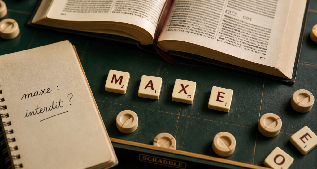 Maxe au Scrabble : pourquoi ce mot de 14 points est banni de la compétition