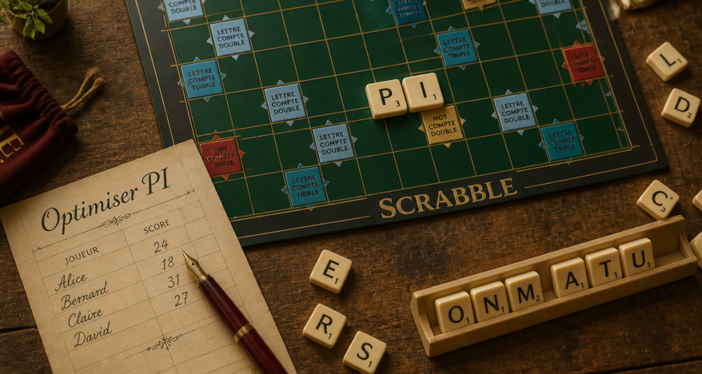 PI au Scrabble : 4 points, 3 rallonges et une stratégie pour dominer la grille