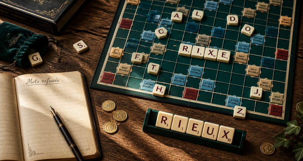 Pourquoi RIEUX est interdit au Scrabble : les 3 alternatives pour transformer vos lettres en points