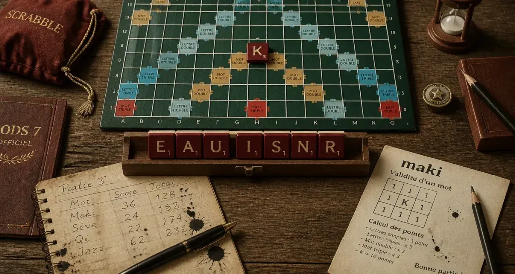 Maki au Scrabble : 14 points, validité ODS et astuces pour le placer