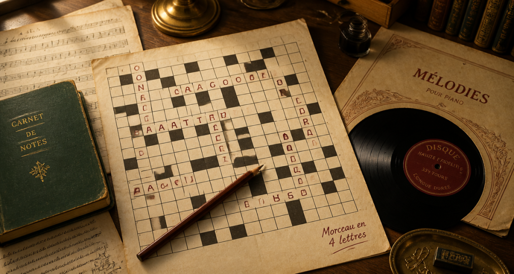 Morceau de musique en 4 lettres : les solutions pour débloquer vos grilles