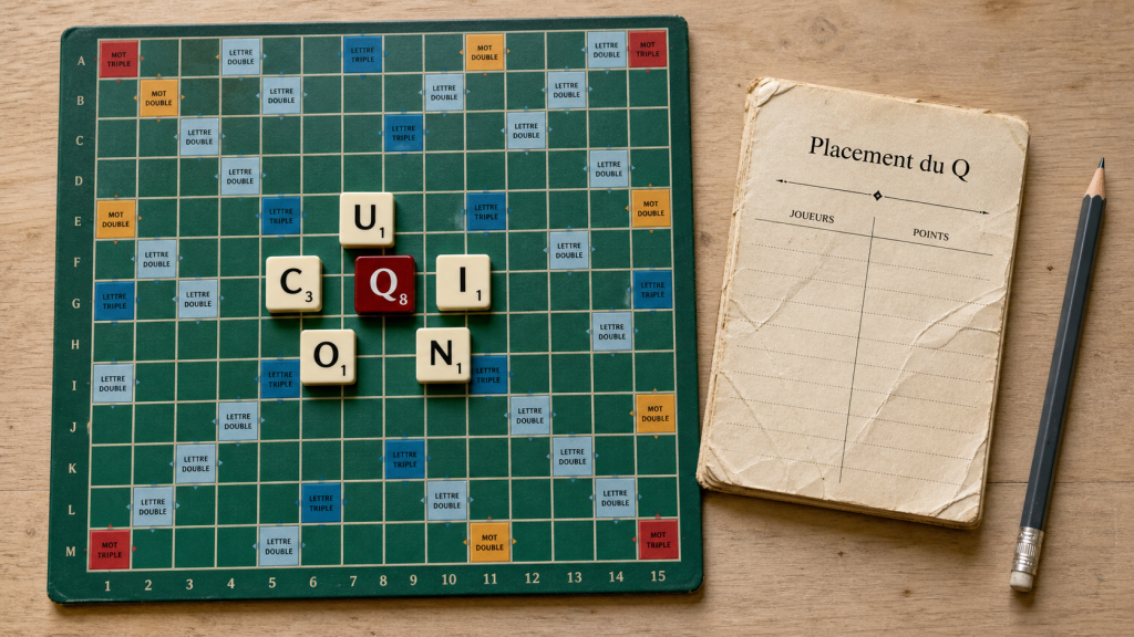 Mots avec un Q : 5 astuces pour dominer le Scrabble sans le U