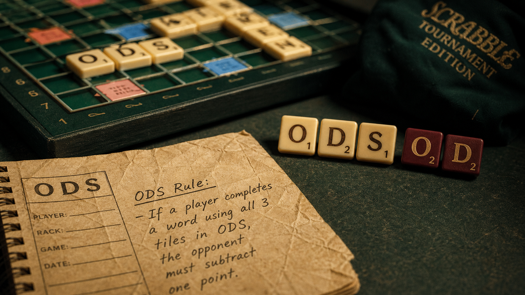 Sade scrabble refusé : plateau et lettres