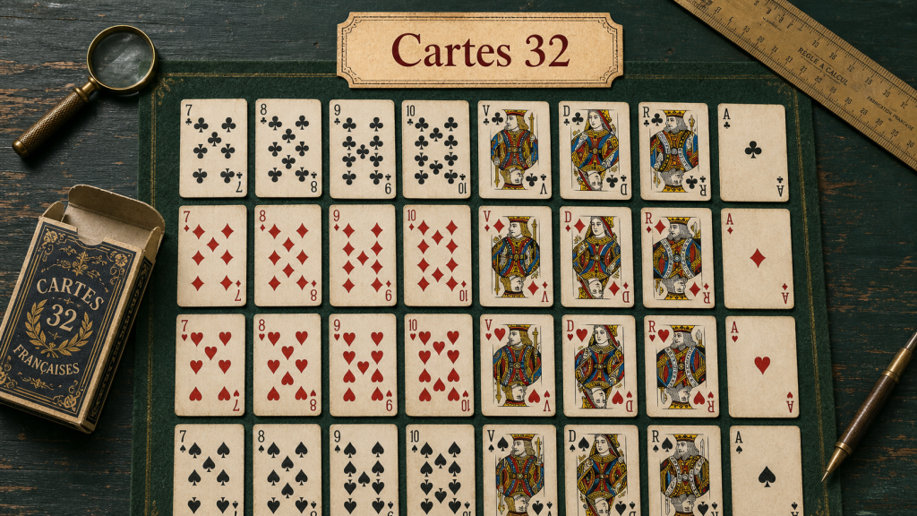 Pourquoi un jeu de 32 cartes va du 7 à l’as, sans jokers ni cartes basses