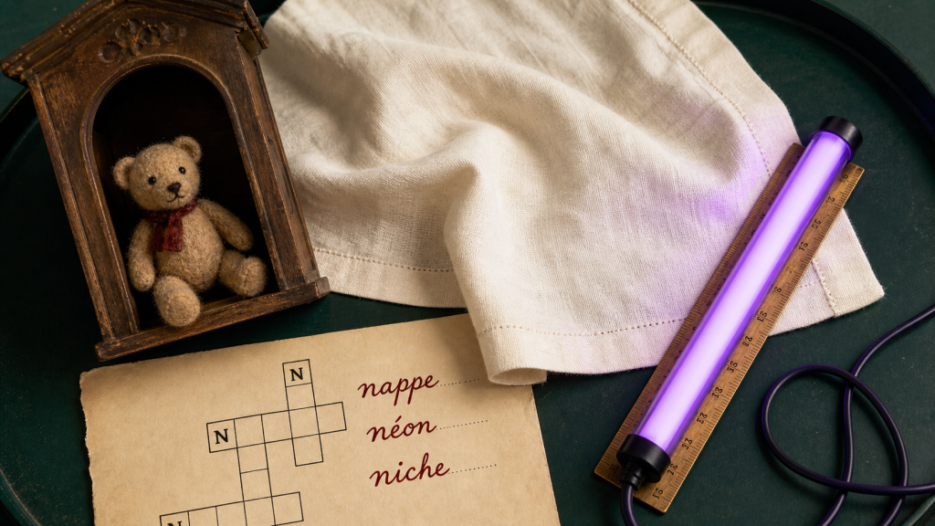 Objet en N : mots sûrs, rares et défendables pour le Petit Bac