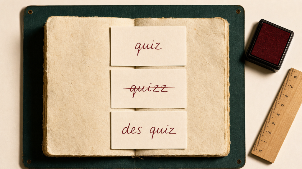 Quiz ou quizz : la seule orthographe correcte en français