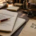 Tournur de phrase : carnet, mots raturés, éviter les formulations minimisantes