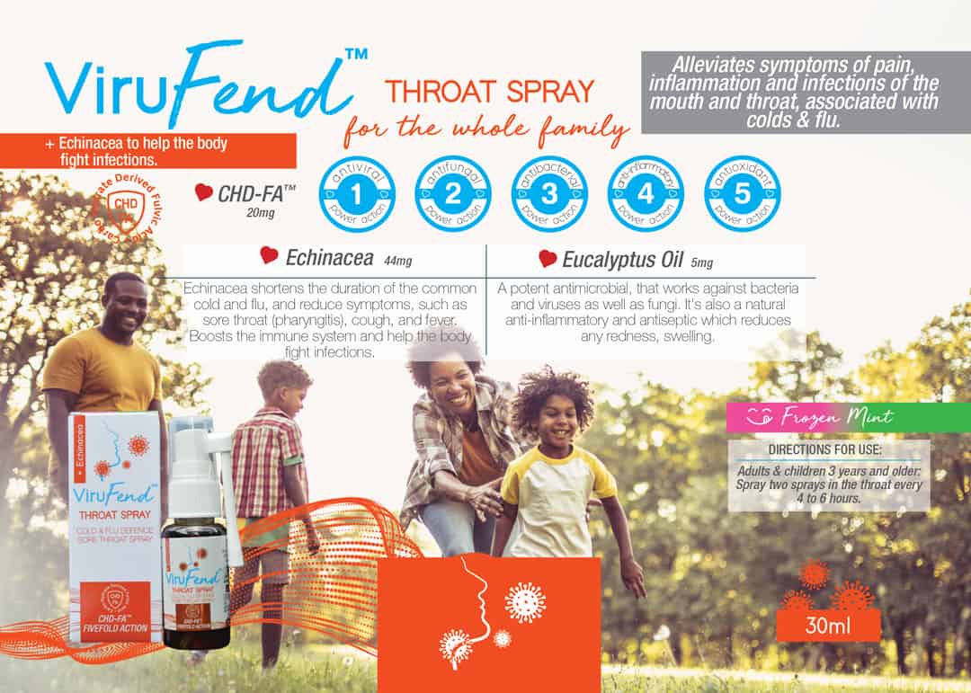 PharmaWell ViruFend Throat Spray - Information