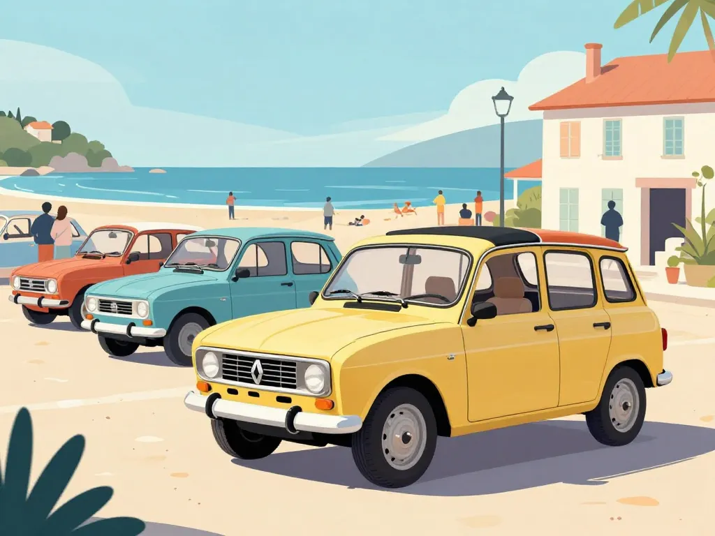 4l plein air icône rare voiture de collection