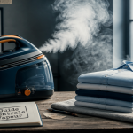 centrale vapeur comparatif sur table avec chemises repassées