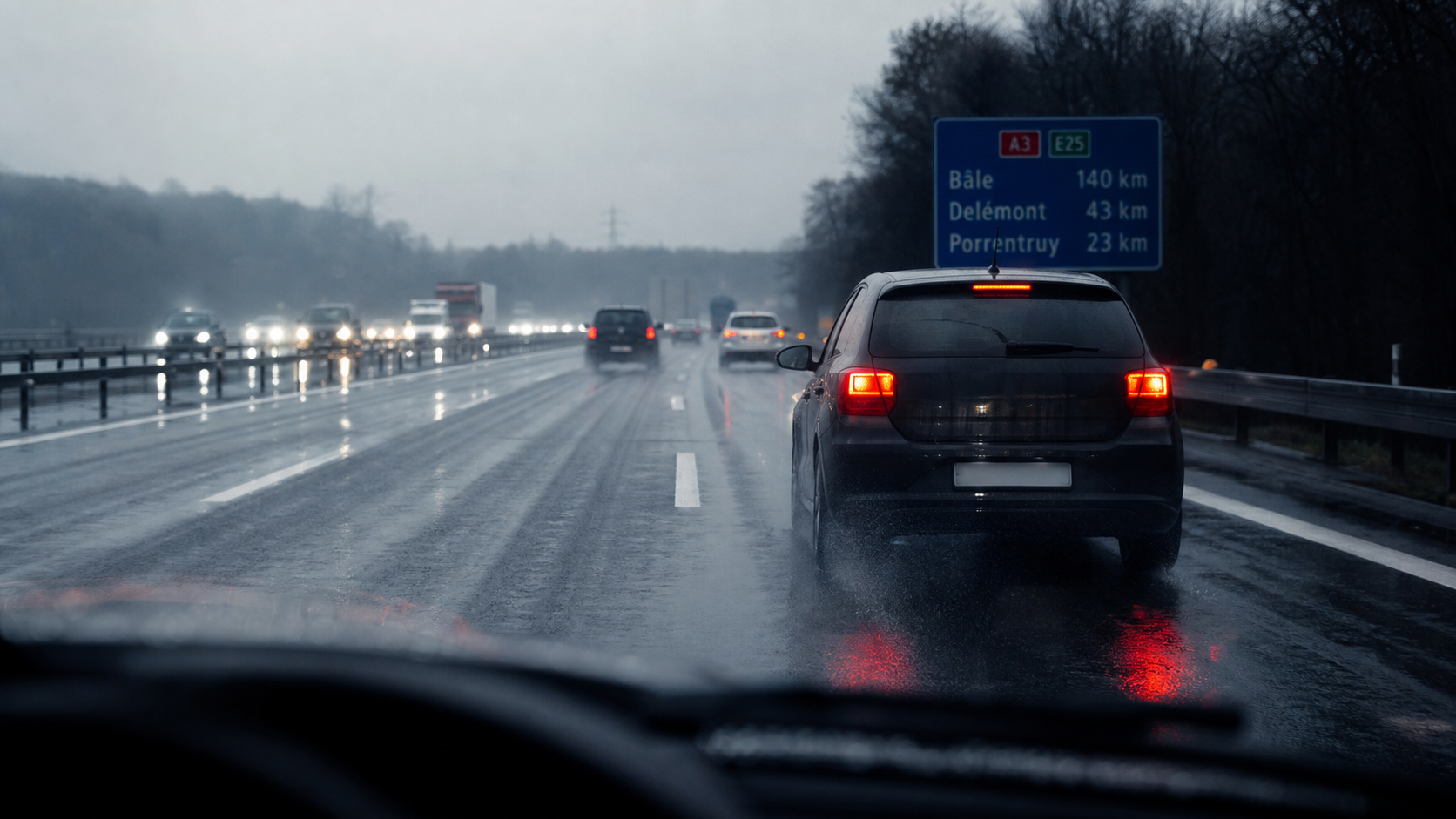 Vitesse minimum sur autoroute à droite, voiture à l’arrêt : gêne sanctionnable