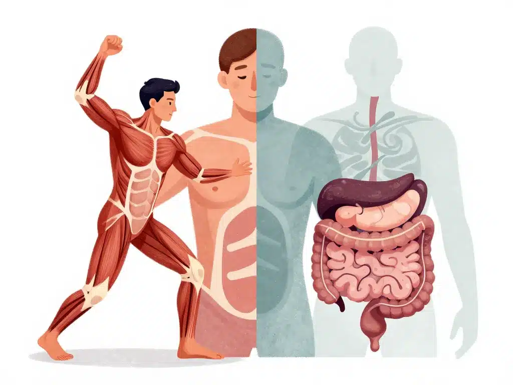 Illustration causes douleur psoas et intestin