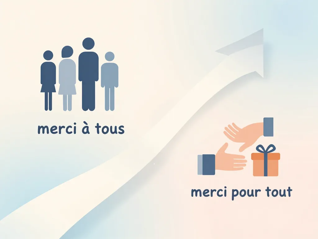 merci pour tout le monde différences merci à tous merci pour tout