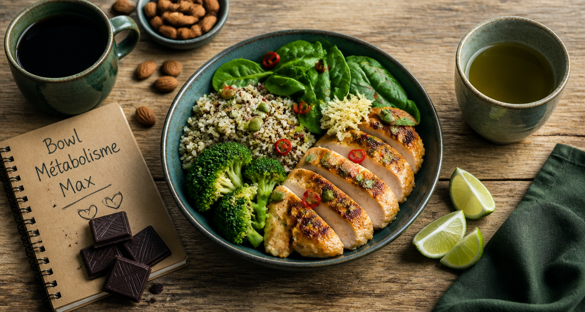 bol aliments qui boostent le métabolisme sur table