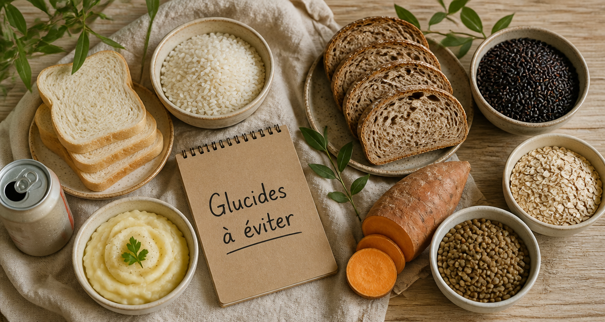aliments riches en glucides a eviter sur table avec alternatives
