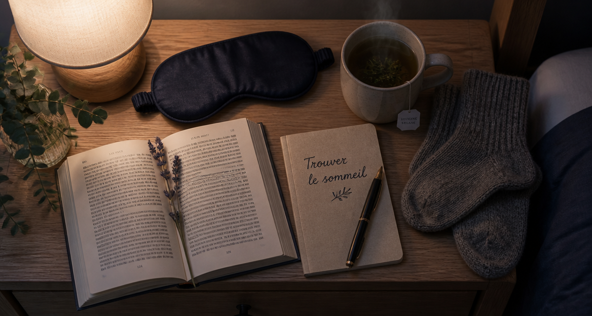 comment trouver le sommeil rapidement table de chevet
