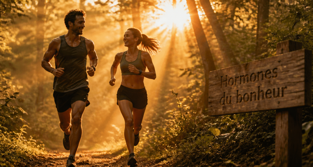 hormone du bonheur sport coureurs forêt