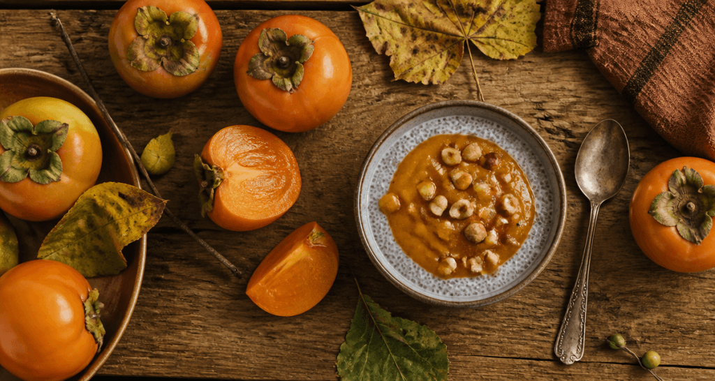 le kaki est il bon pour la sante kakis entiers et pudding chia