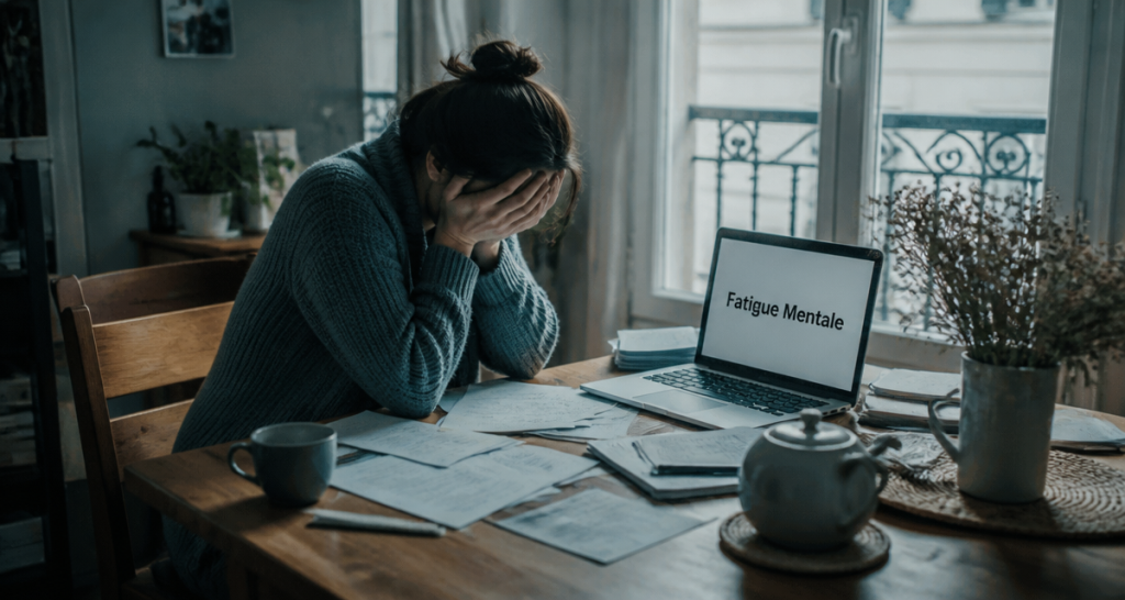retrouver de l energie mentale femme fatiguée