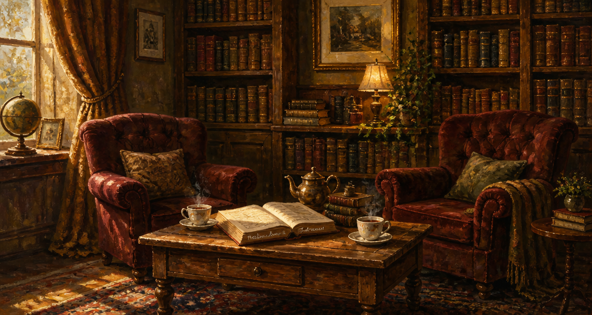 Vieilles âmes et relation amoureuse fauteuils salon livres