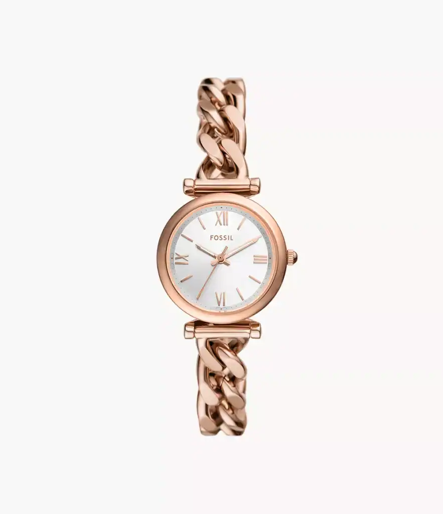 Carlie Three-Hand Rose Gold-Tone Stainless Steel Watch_ES5330_main