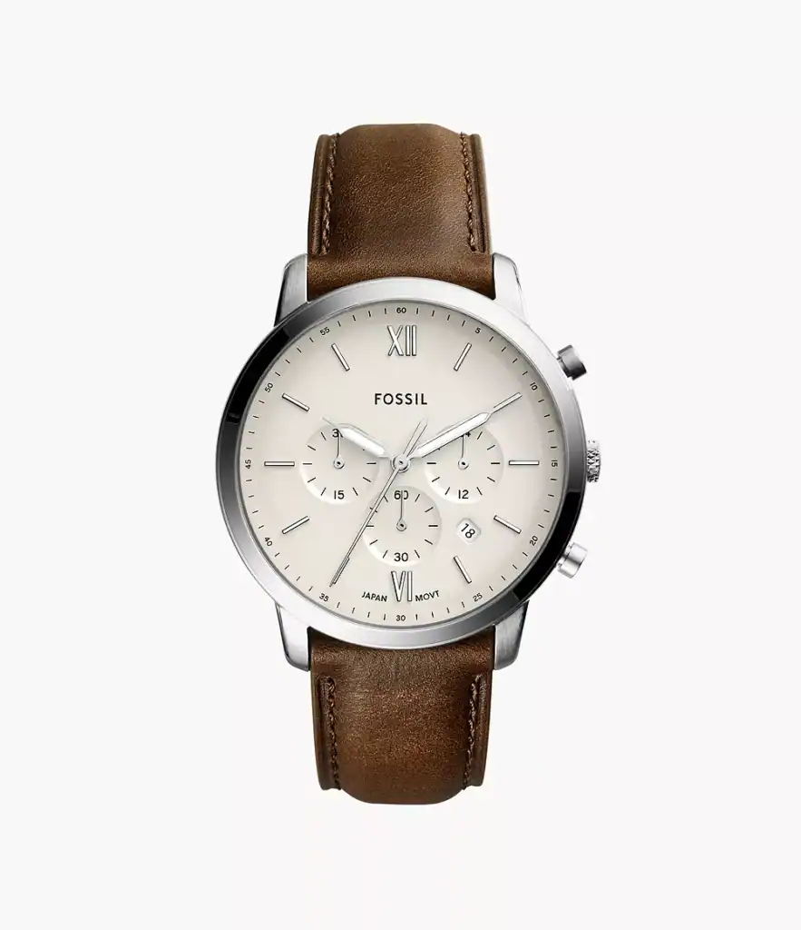 Neutra Chronograph Brown Leather Watch_FS5380_main