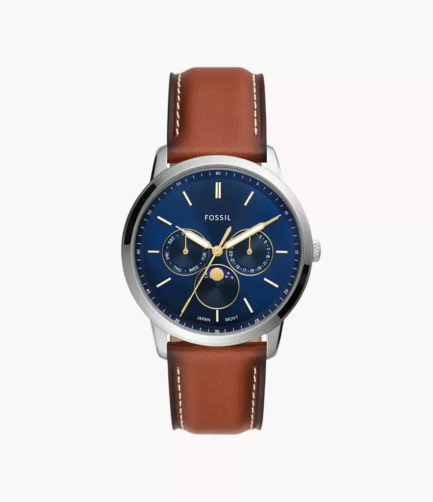 Neutra Moonphase Multifunction Brown Leather Watch _FS5903_main