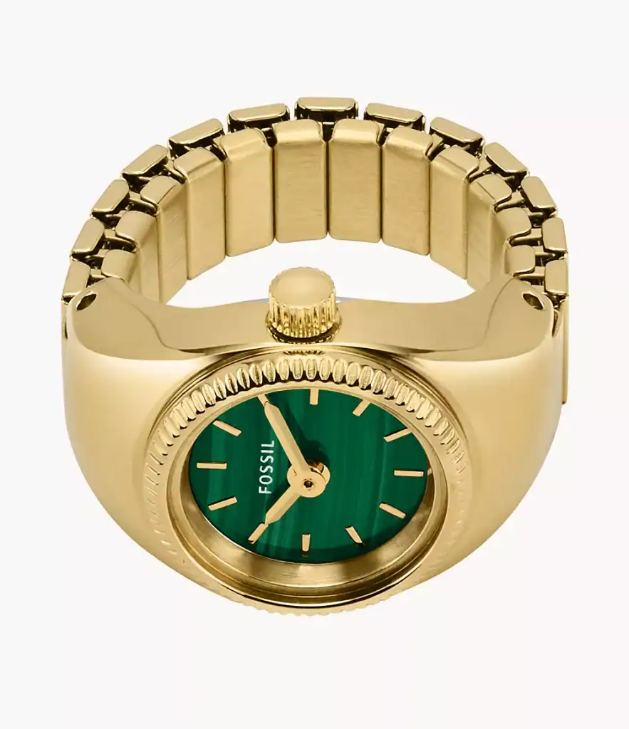Watch Ring Two-Hand Gold-Tone Stainless Steel_ES5308_2
