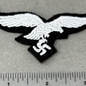 Original WWII MINT German Luftwaffe (Airforce) HERMANN GÖRING DIVISION/GROUND CREW EM/NCO’S OVERSEAS/M43 CAP EAGLE. (Mützenadler) Certified