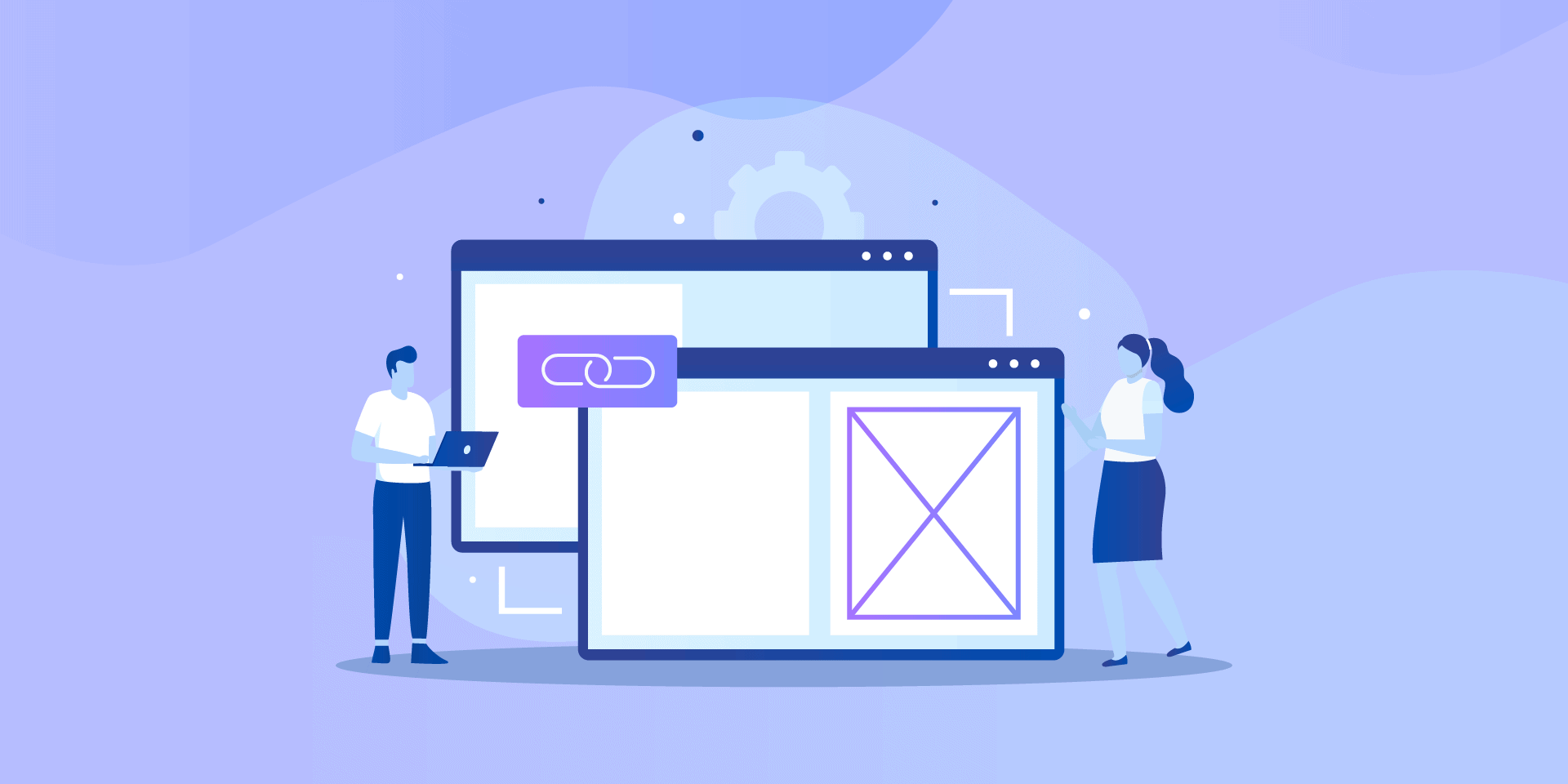 Anchor link vector illustration to show what an anchor link is and how it helps your website SEO