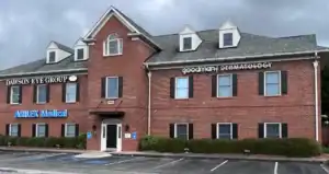 Exterior view of Dawsonville office of Goodman Dermatology in Georgia