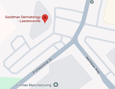 Map showing the location of Lawrenceville