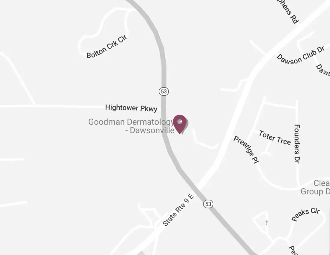 Map showing the location of Dawsonville