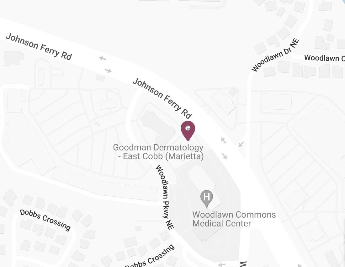 Map showing the location of Marietta / East Cobb