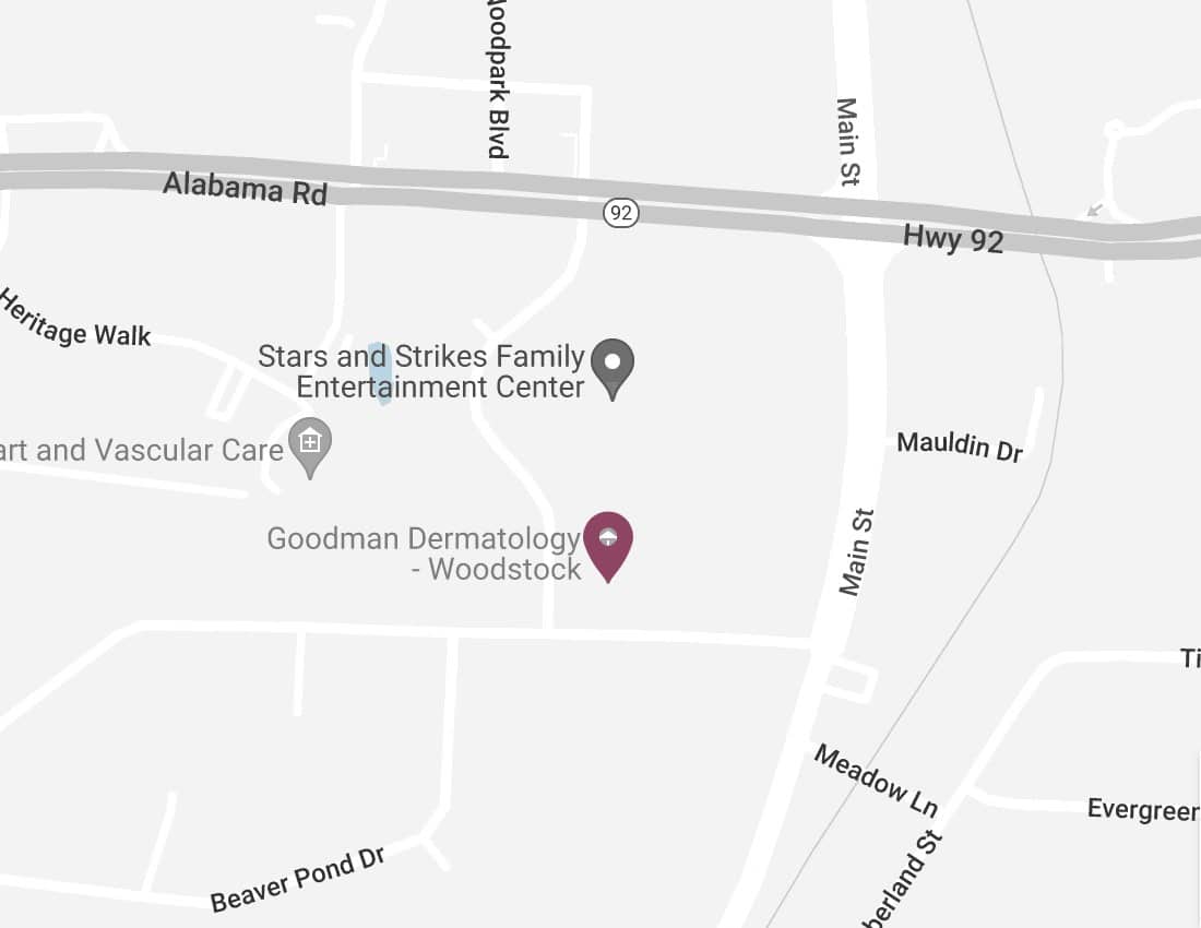 Map showing the location of Woodstock