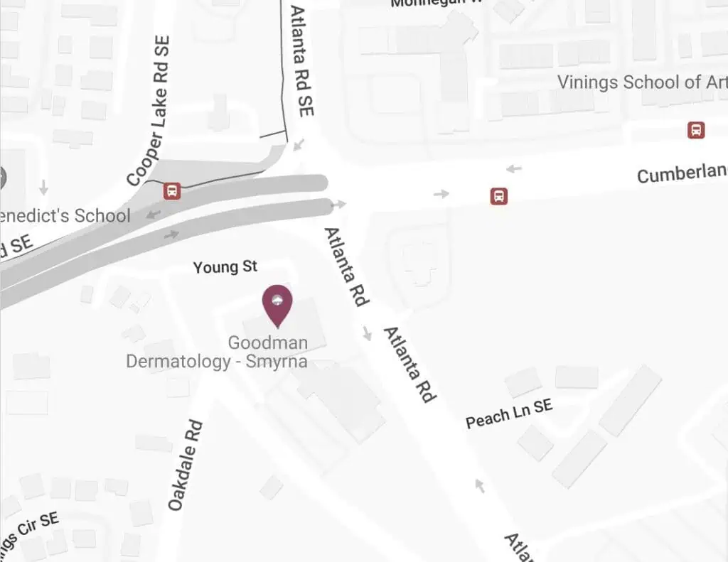 Map showing the location of Smyrna / Vinings