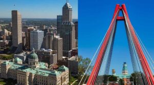 Photo of landmarks in the state of Indiana.