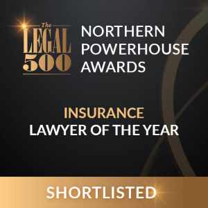 Award-winning legal team at Gorvins Law Firm celebrating Northern Powerhouse Awards, recognised for excellence in insurance law.