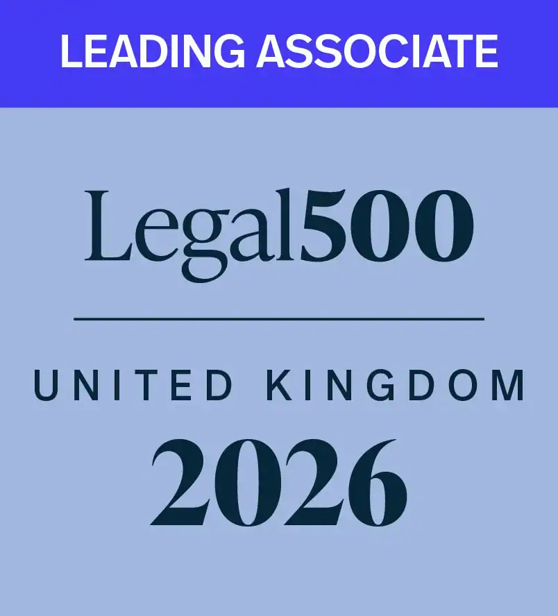 Legal500 United Kingdom 2026 logo, highlighting top legal service providers in the UK for 2026.
