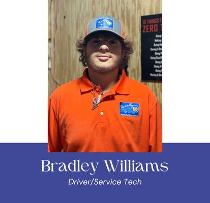 VannGo service technician Bradley Williams in uniform at work site.