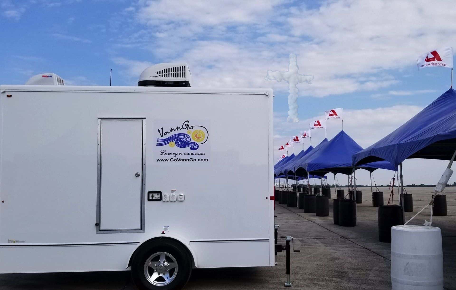 Vann Go Restroom Trailer At Air Show