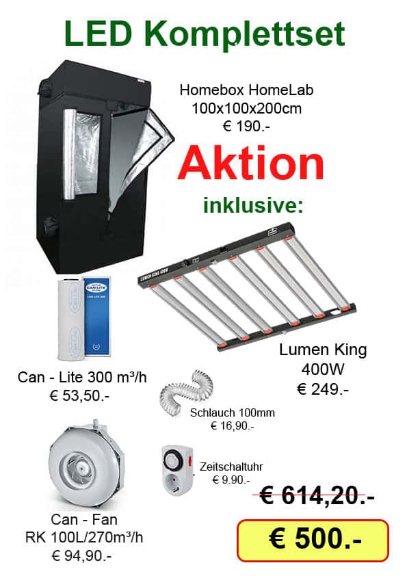 LED Komplettset Homebox HomeLab 100x100x200cm