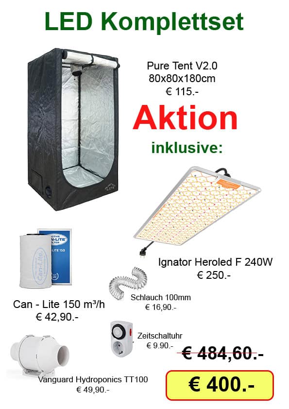 LED Komplettset 80x80x180cm