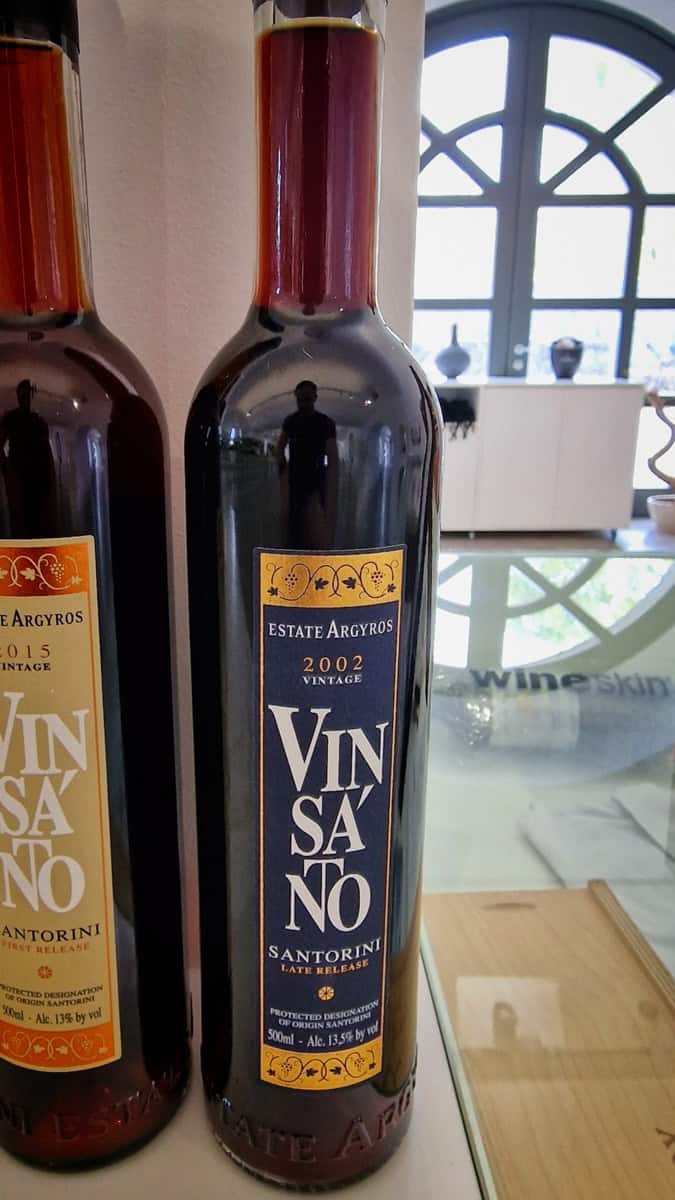 Estate Argyros VinSanto Late ReleaseDessert Wine Bottle