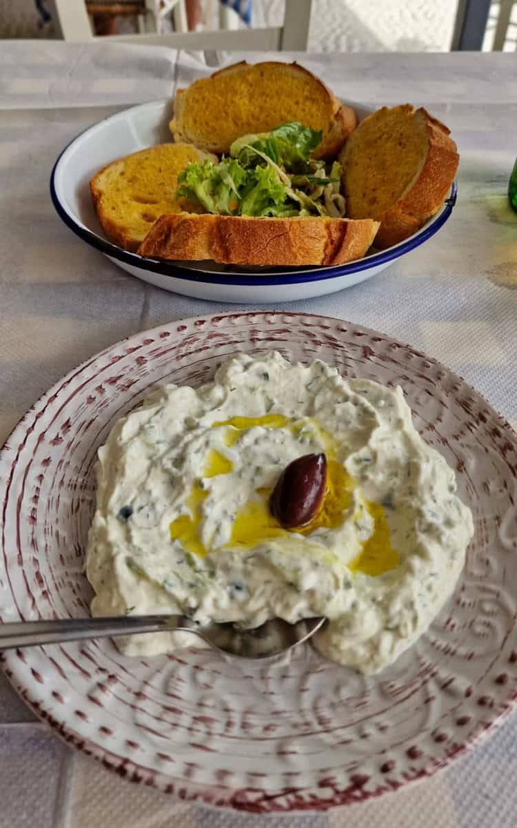 Garlic Bread and Tzatziki