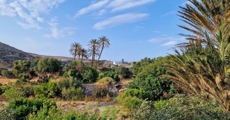 View from Hotel Delfini balcony in Adamas Milos